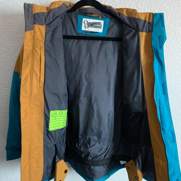 Kids Spyder Trick Synthetic Down Ski Snowboard Jacket - Picture 4 of 6